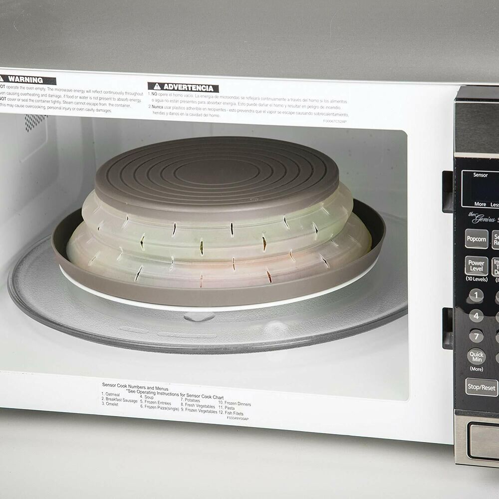 Prep Solutions  11” Collapsible Microwave Plate Cover Vented Food Splatter Guard
